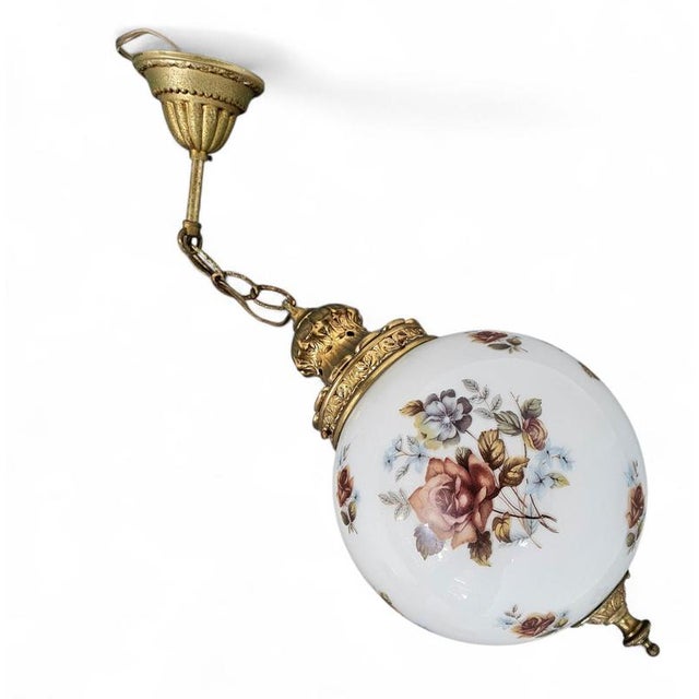 Hall lamps / Louis XV style / Belgium Glass/brass 1970 Hall lamps / Louis XV style / Belgium Glass/brass 1970 Height ball...