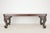 Mid 20th Century Chippendale Carved Wooden Sofa Accent Table For Sale - Image 10 of 16