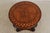 Wood Theodore Alexander Round Sunburst 2 Drawer Center Table For Sale - Image 7 of 17