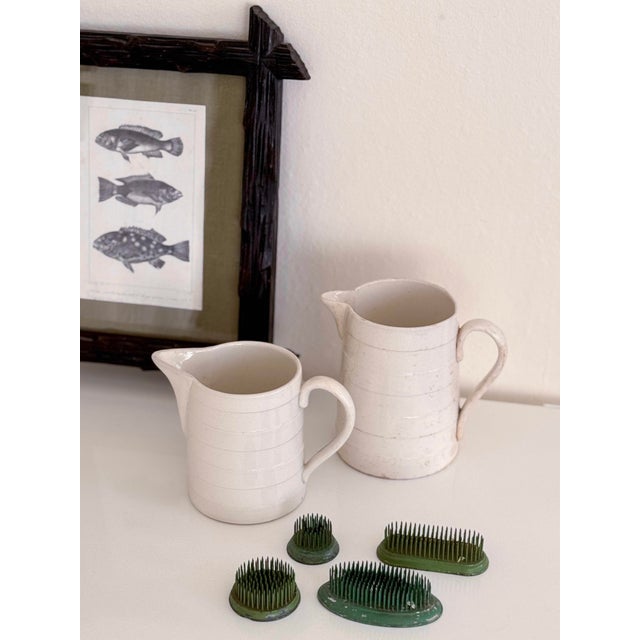 Brown Early 19th Century Black Forest Framed C. Motte Fish Engraving, on Grasscloth For Sale - Image 8 of 8