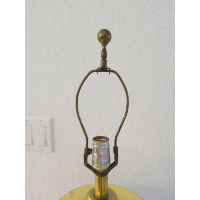 1980s French Atomic Design Black & Gold Lamp For Sale In West Palm - Image 6 of 7