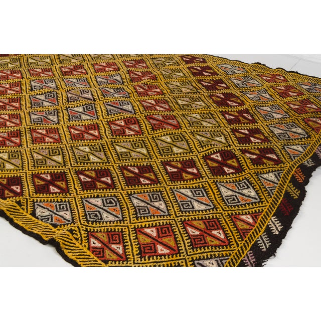 Vintage Oushak Anatolian Kilim For Sale - Image 9 of 10