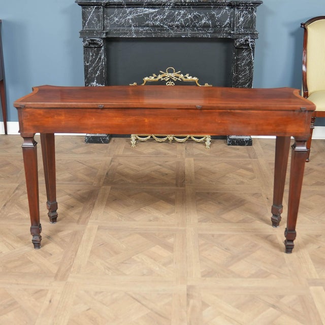 Nvin0610 Vintage Henkel Harris Mahogany Console For Sale - Image 11 of 13