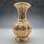 A traditional Thai Benjarong vase executed in cobalt blue enamel with extensive 22-karat gold overlay and multicolor...