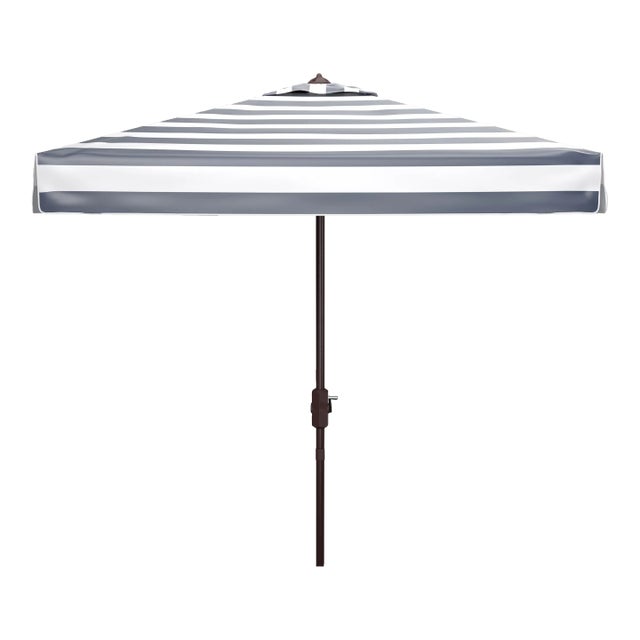 Elsa 7.5 Square Umbrella - Navy/White For Sale