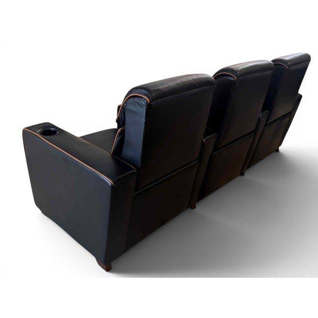 LeatherCraft 2 or 3 Seat Reclining Sofa / Loveseat / Theater Seating For Sale - Image 11 of 17