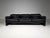 Maralunga Sofa in Black Leather by Vico Magistretti for Cassina, 1970s For Sale - Image 3 of 10