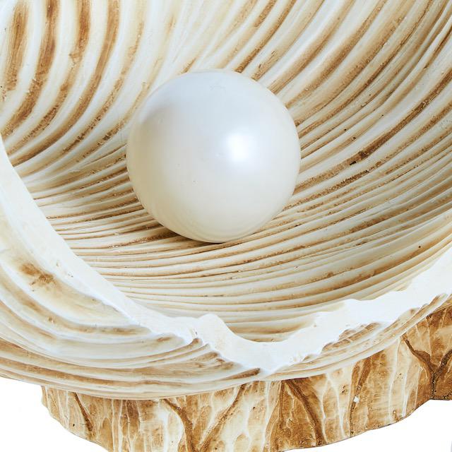 Mid-Century Modern 1970s Clam Shell Oyster With Pearl Coffee Table For Sale - Image 3 of 10