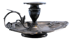 Silver Paddle with Floral Motifs and Borders