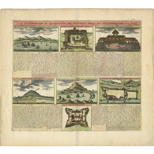 Early 18th Century Henri-Abraham Chatelain, Illustration of Dutch V.O.C. Trading Outposts and Forts in the East Indies, 1719, Print For Sale - Image 5 of 5