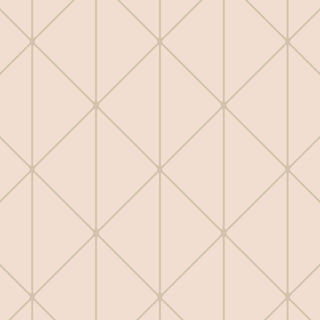 Sample - Borastapeter Diamonds Wallpaper in Petal and Gold For Sale