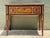 Mid-Century Modern Vintage Alphonse Marina Carved Wood Console Table With Bone Inlay For Sale - Image 3 of 14