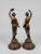 1950s Large 20th Century Belle Époque French Female Figurines in Bronzed Metal, Set of 2 For Sale - Image 5 of 14