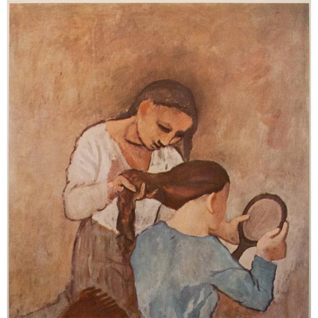 Portraiture 1950s After Picasso "La Coiffure", First Edition Full-Color Print For Sale - Image 3 of 10