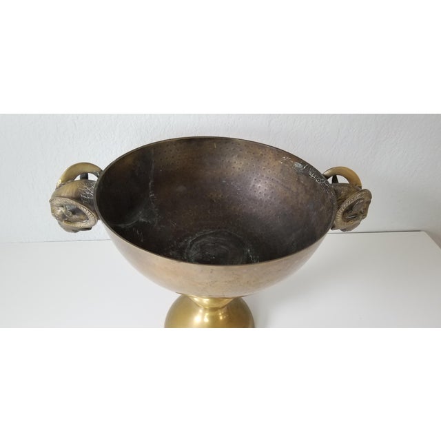 Large Vintage Champagne Bucket With Rams’ Heads Handles Chairish