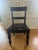 Set of six Pottery Barn Montego dining chairs in solid mahogany with a rich espresso finish. Each chair features...