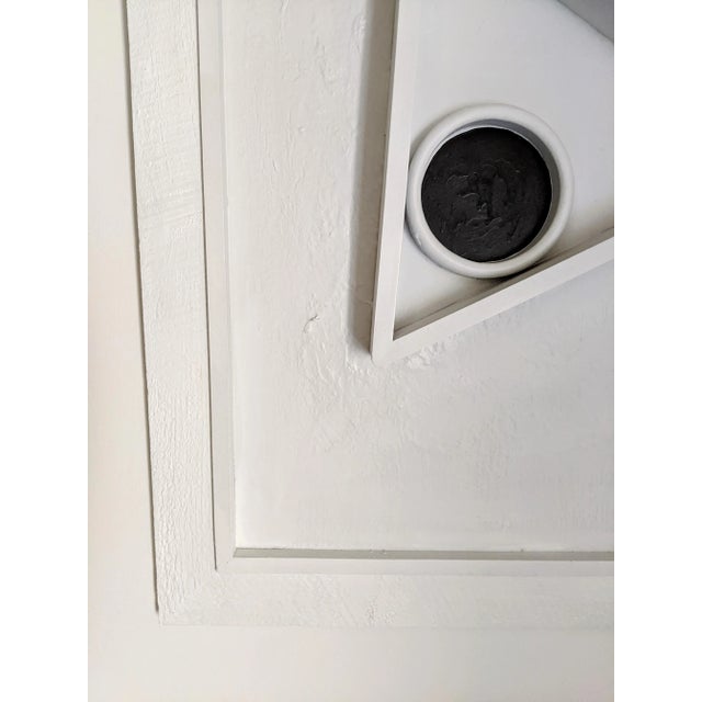 Modern Geometric Sculptural Wood Wall Art For Sale - Image 4 of 6