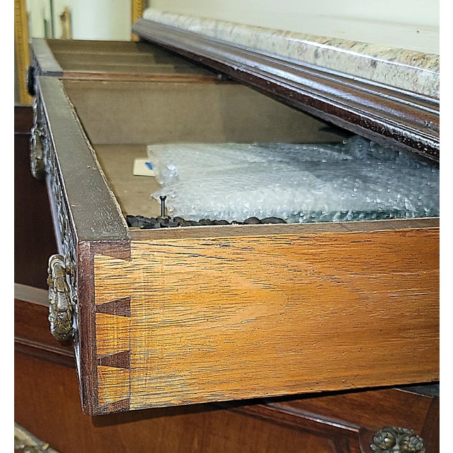 19th Century French Louis XVI Style Buffet Enfilade Server For Sale - Image 9 of 10