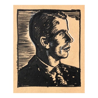 1930 Norman Kent Portrait of Bill Buck For Sale