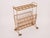 Metal Mid Century Italian Magazine Rack or Side Table Gold 1960s For Sale - Image 7 of 11