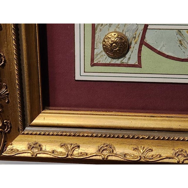 Late 20th Century John Richards Framed Rose Devotional Prints in Ornate Gold Shadowboxes -Pair For Sale - Image 17 of 18