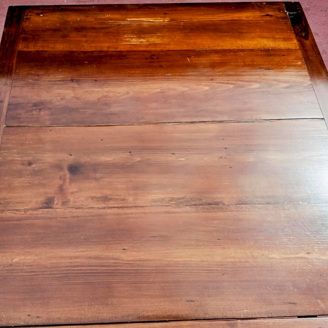 Extendable Pull-Out Table in Solid Fir Wood, Italy, 19th Century For Sale - Image 11 of 17
