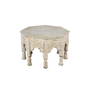 Indian Antique White Coffee Table For Sale
