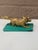 Bronze Antique Gilt Bronze Hunting Fox Statue on Malachite Base, Early 20th Century For Sale - Image 8 of 10