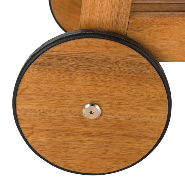 2020s Indoor & Outdoor Bar Cart in Natural For Sale - Image 5 of 9