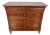 Antique French Burr Walnut Chest of Drawers with Four Drawers For Sale