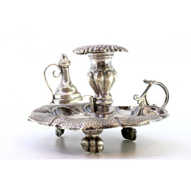 Silver Paddle in the Shape of a Raised Leaf with Applications, in Very Good conditions. Designed 1890 to 1919 This piece...