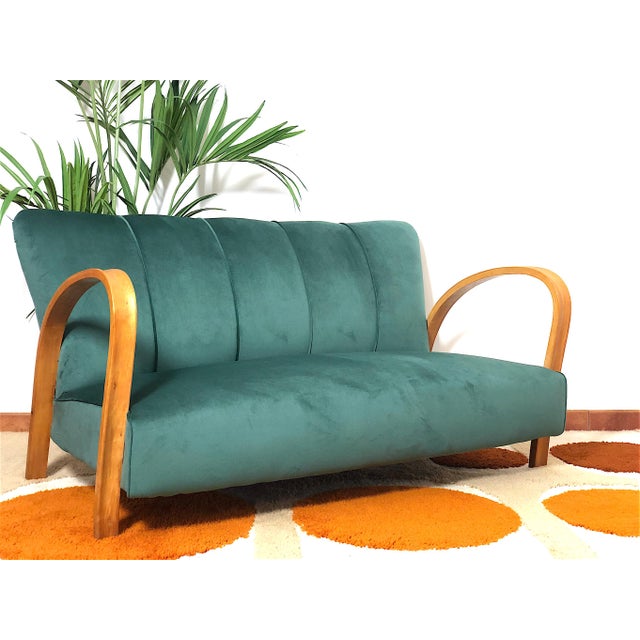 Vintage Italian Two-Seater Sofa, 1940s For Sale - Image 9 of 13