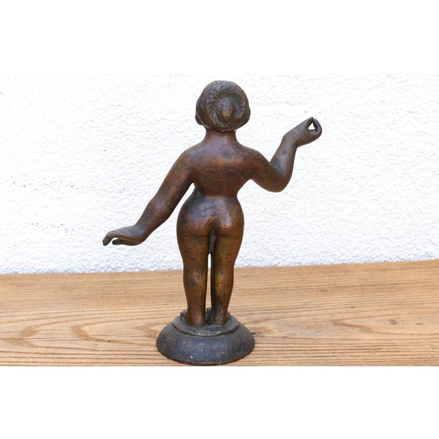 Indian Grand 18th Century Bronze Radha Statue For Sale - Image 3 of 13