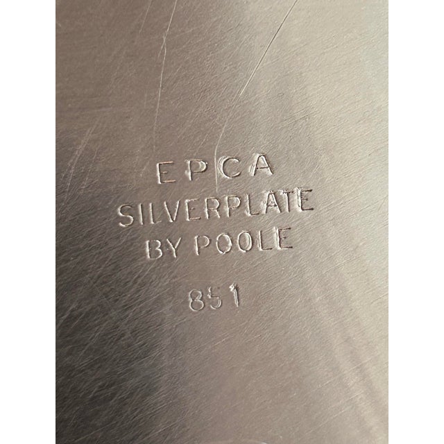 Vintage 18” Poole Silver Co Round Gallery Tray For Sale - Image 9 of 9