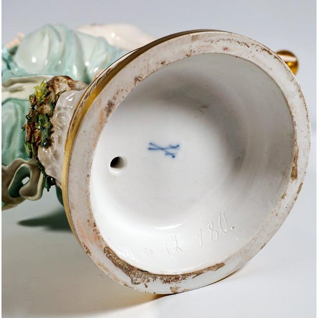 Art Nouveau Young Lady Ball Player Figure by Walter Schott for Meissen, 190 For Sale - Image 9 of 10