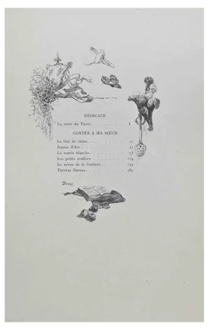 Hégésippe Moreau, Petits Contes à ma Sœur, Lithograph, 1838