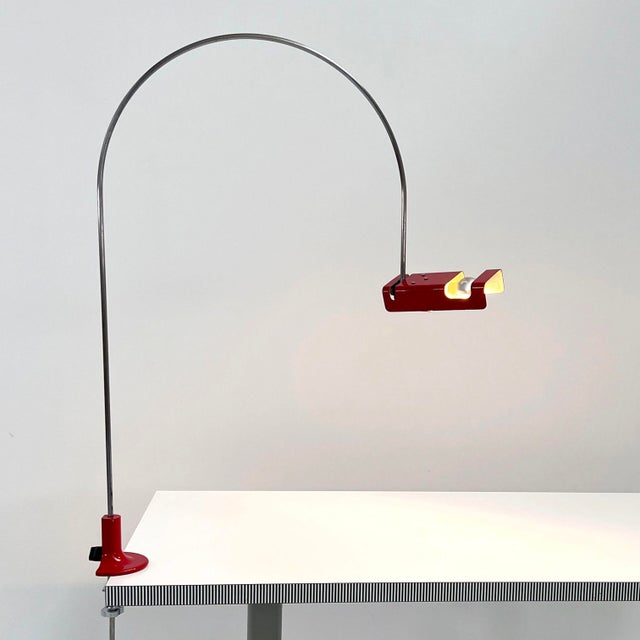 Red Spider Desk Lamp by Joe Colombo for Oluce, 1970s For Sale - Image 10 of 11