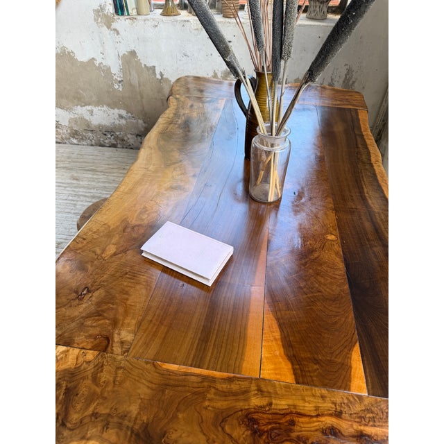 Dining Table in Olive Wood from Maison Skela, 1960 For Sale - Image 12 of 18