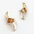 Mid-Century Modern Vintage Modernist Gold & Silver Earrings, Gerhard Herbst Studio - 2 Pieces For Sale - Image 3 of 6