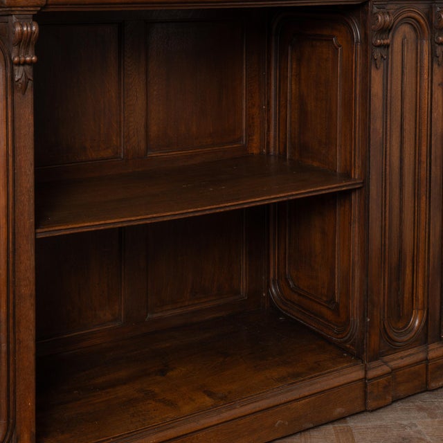 Late 19th Century Large French Oak Bookcase Display Cabinet For Sale - Image 17 of 17