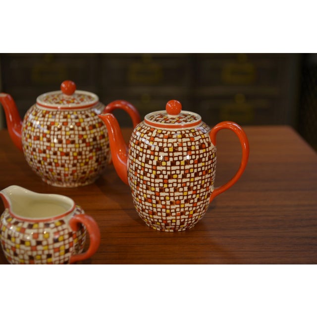 Villeroy & Boch porcelain tableware, "Konfetti" model, emblematic of the 1950s with its graphic design. "Mosaic/confetti"...