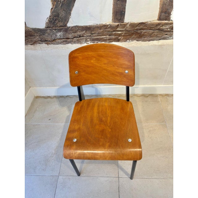 Mid-Century 305 Chair from Jean Prouvé, 1950s For Sale - Image 10 of 12