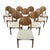 Dimensions: H 34.3” x W 18.3” x D 21.5” x SH 18” Set of 10 Vintage Danish pine dining chairs by Korup Stolefabrik with...
