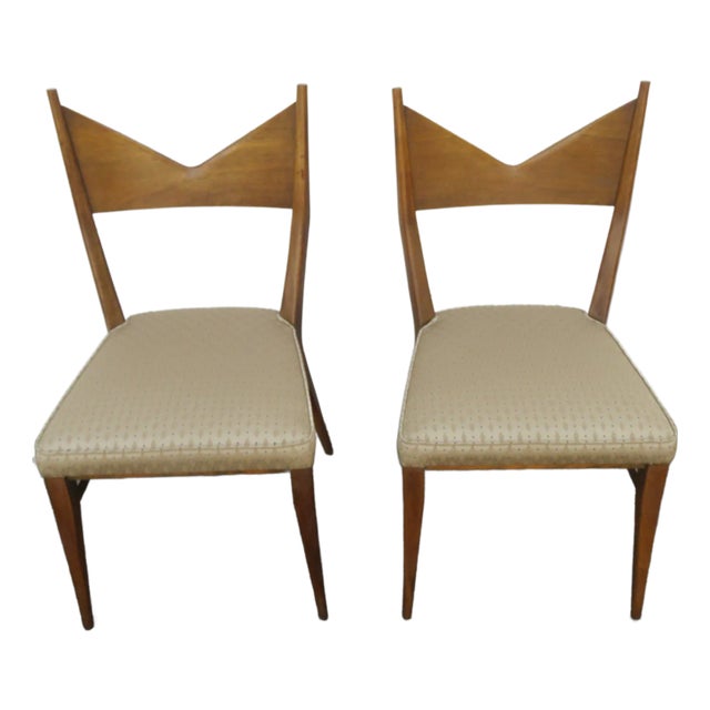 Paul McCobb Mid Century Modern Dining Chairs a Pair 5878 For Sale