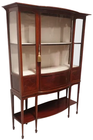 Fine Inlaid Mahogany Display Cabinet