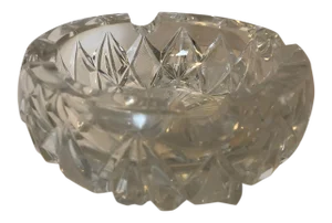 Vintage Cut Crystal Ashtray