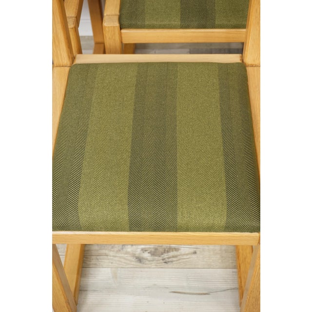Wood and Fabric Dining Chairs, 1960s, Set of 6 For Sale - Image 6 of 12