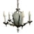 Art Deco Slat Glass Chandelier With Geometric Details For Sale - Image 4 of 11