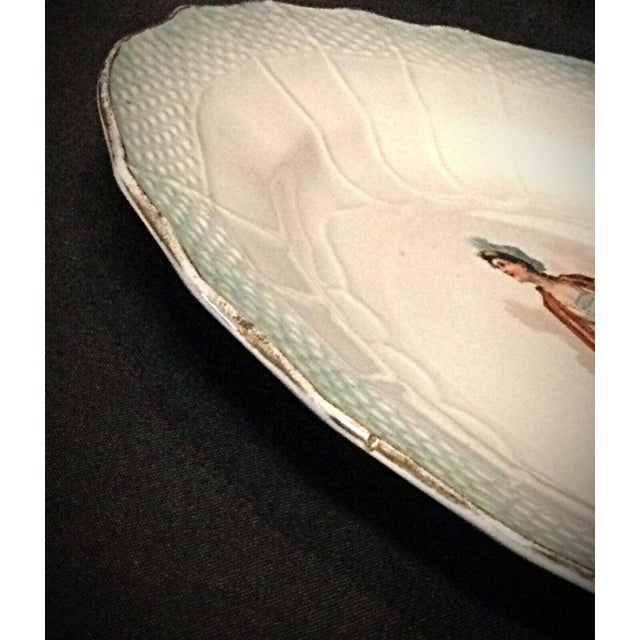 French Antique "Hamage Nord" Faience Plate - 20th Century For Sale - Image 3 of 6