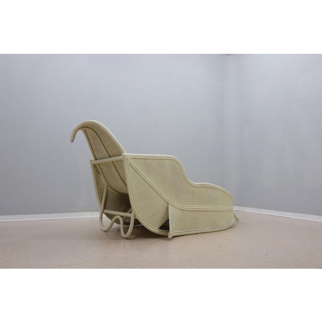Rattan Chaise Lounge from Vivai Del Sud, 1970s For Sale - Image 9 of 12